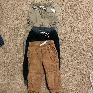 2T fleece lined pants drawstrings